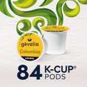 Gevalia Colombia K-Cup Coffee Pods, for a Keto and Low Carb Lifestyle, 84 ct Box (EXP 02/21/26)
