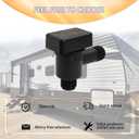 Upgrade 1/2 MPT 571-VAC-CHK-A RV Vacuum Breaker Check Valve for Camper RV Black Tank System Replace b&b Model 571 Check valve