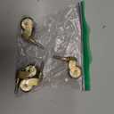 Solid Brass Caster Wheel,25mm Antique Style Casters,Moving Caster Wheels,360 Swivel Caster,Vintage Rubber Castors for Furniture,150kg Load Capacity,4 Pcs