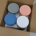 4 Pack Overnight Oats Containers with Lids and Spoons - DRKIO 16 Oz Glass Mason Jars for Overnight Oats Leak Proof Oatmeal Container Great for Cereal Fruit Vegetable Milk Salad Yogurt Meal Prep