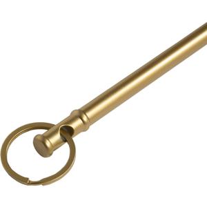 TWOPAGES Drapery Pull Wand 45 inch 1 Pack Gold Metal Curtain Pull Rod for Opening and Closing Curtains Pull Wand for for High Hanging Drapes