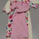 Touched by Nature Unisex Baby Organic Cotton Gowns (Preemie-Newborn, Garden Floral)