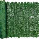 iCover Artificial Ivy Privacy Screen for Fence, 39x118in Strengthened Joint Prevent Leaves Falling Off, Faux Hedge Panels Greenery Vines, Decorative Fences for Outdoor Garden (Green Maple Leaf)