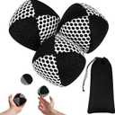 3 +1Packs Juggling Balls Set for Beginners with Storage Bag, Juggle Ball Kit with Weatherproof Beads Inside Resist Moisture, Soft and Easy for Beginners Juggle, Hacky Sacks for Adults, 8.6 inches