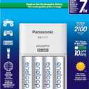 Eneloop Panasonic K-KJ17MCA4BA Advanced Individual Cell Battery Charger Pack with 4 AA 2100 Cycle Rechargeable Batteries