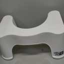 Squatty Potty The Original Bathroom Toilet Stool Height, White, 9 Inch (Pack of 1)
