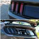 RT-TCZ Tail Light Lamp Cover Guard Trim Frame Bezels Decoration Accessories for Ford Mustang 2018 2019 2020 2021(Black)