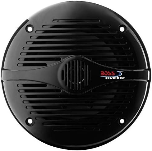 BOSS Audio Systems MR60B 200 Watt Per Pair, 6.5 Inch , Full Range, 2 Way Weatherproof Marine Speakers Sold in Pairs BLACK