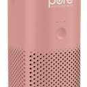 Pure Enrichment PureZone Mini Portable Air Purifier - Cordless True HEPA Filter Cleans Air & Eliminates 99.97% of Dust, Odors, & Allergens Close to You - Cars, School, & Office (Blush)