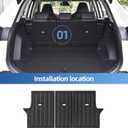 SMABEE Backrest Mats for Toyota RAV4 2019-2026 (Include Hybrid & Gasoline),TPE All Weather Backrest Liners Accessories Interior Black