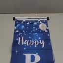 Happy 100th Birthday Yard Sign Door Banner - Cheers to 100 Years Birthday Party Decorations Supplies for Men Women - Blue