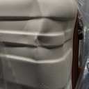 Coolife Suitcase Set 3 Piece Luggage Set Carry On Hardside Luggage with TSA Lock Spinner Wheels (White, 5 piece set)