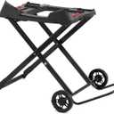 Weber Q Portable Cart Folding Grill Cart with Wheels for OnTheGo Cooking, AllTerrain with Secure Strap, Upright Lock Indicator & Durable Wheels