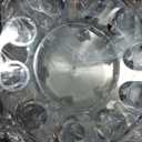 2 Sets of Chrome ABS Front Axle Cover with 33mm Screw-in Nut Cover for Semi Truck