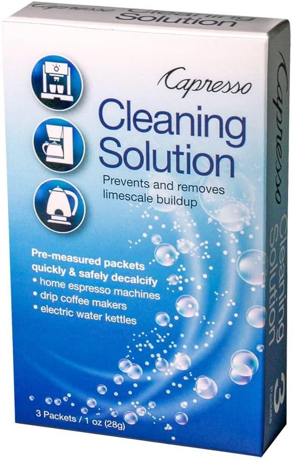 Capresso 640.13 Cleaning Solution 3 packets 1 oz (28g) ,Blue,Small
