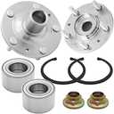 [2-Pack] BR930177K - Front/Rear Wheel Hub Bearing Repair Kit Compatible with 2006-2012 Ford Fusion, 2003-2008 Mazda 6 [i - S - ONLY], [Lincoln] 2007-2012 MKZ, 2006 Zephyr, 2006-2011 Mercury Milan