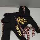 Baby Girl Long Sleeve Infant Hoodie Romper Pants Outfit (12-18 Months, Black)