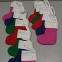 LinaGarten 12Pack Mini Christmas Stockings 7" Traditional Xmas Stocking for Family Holiday Party Decor and Xmas Tree Fireplace Merry Christmas Ornament Gifts(Multi-Mini)