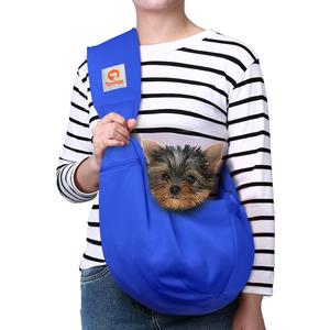 Tomkas Dog Sling Carrier for Small Dogs - Royal Blue, Adjustable Strap & Zipper Pocket, Up to 10 lbs. Perfect Puppy Carrier for Small Dogs