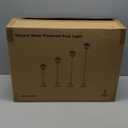 Greluna 68" Solar Lamp Post Lights 2Pack, Outdoor Post Lights Waterproof, Pole Lights Outdoor, Decorative Lamp for Garden, Patio, Lawn, Pathway, Driveway, Front/Back Door, Warm White (2)