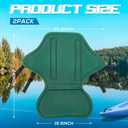 Lewtemi 2/4 Pack Padded Kayak Seat Fishing Boat Seat with Storage Bag 8 Fixed D Rings Screws Detachable Paddle Board Canoe Chair with Adjustable Back Strap for Summer Canoe Universal Sit