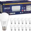 A19 LED Light Bulbs, 12 Pack, 60 Watt Equivalent, 9W Soft White Warm White 3000K LED Light Bulb, 810 LM, Bedroom, Living Room, Kitchen, Garage, Soft White LED Light Bulbs, Non-Dimmable, E26, UL Listed