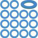 15 Pcs Lower Unit Drain Plug Seal Gasket, 3/8-16 Gearcase Lube Oil Drain Screw Washer Replacement Compatible with Mercury Outboard Evinude Mercruiser Outdrive Tohatsu Mariner Outboards 12-19183-3,Set of 3