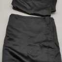 RYB HOME Blackout Curtains for Living Room, Large Window Shades for Bay Window Dining Parlor Bedroom Patio Door, Wide 62 x Long 72 inches, Black, 2 Panels