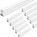 hykolity 10 Pack LED Shop Light 4FT, T5 Integrated Single Fixture, 22W, 2200LM, 6500K Super Bright White, Linkable Shop Light, Utility Shop Lights, Corded Electric with Built-in ON/Off Switch