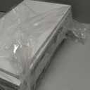 OPNICE Desk Organizers and Accessories, Dual Monitor Stand Riser with Drawer and 2 Pen Holders, Desk Shelf Metal Computer Racks for Office Workspace Organizers, Desktop Organization (White Metal)