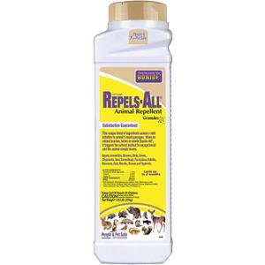 Bonide Repels-All Animal Repellent Granules, 1.25 lbs. Ready-to-Use Pellets Deter Pests from Lawn & Garden, Long Lasting Control
