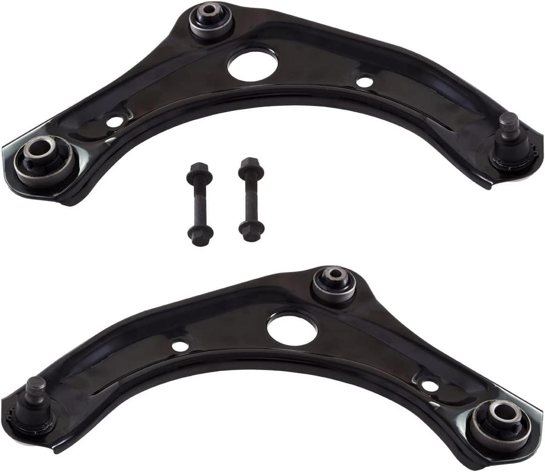 AUQDD 2Pc Suspension Front Lower Control Arm and Ball Joint Assembly Compatible With 2013-2019 Nisan Versa,14-19 Versa Note,15-19 Micra (Replace # K621576 K621577 54500-1HK0C 54501-1HK0C)