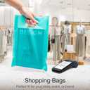 2 x Choice Marts 100 Teal Bags for Small Business 9"x12" Perfect For Merchandise And Retail Extra Thick 1.5Mil Glossy Thank You Bags With Handles