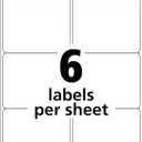Avery Printable Shipping Labels with Sure Feed, 3-1/3" x 4", White, 150 Blank Mailing Labels (8164)