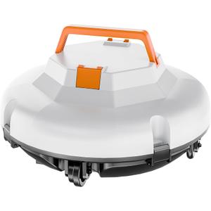 Pool Vacuum for Above Ground Pool, Cordless Robotic Pool Cleaner with 120 Mins Runtime, Automatic Pool Vacuum for In-Ground Flat Pools Up to 1000 Sq.Ft, Self-Parking, Dual-Drive Motors