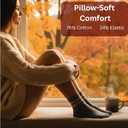 Mini Crew Socks for Women 4-Pack Cushioned Bottom Retro Striped Socks vintage sock (White, M)