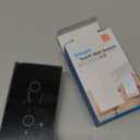 WiFi Smart Wall Light Switch,US Standard Voice Control Tempered glass panel, 2.4GHz Wi-Fi Touch Switches, Remote Control Smart Life/Tuya App, (2Gang-Black)