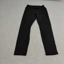 Girl's Fleece Lined Leggings Youth High Waist Warm Winter Athletic Yoga Pants with Hidden Pocket S-M Black