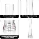 18 Pcs Glass Bud Vases for Centerpieces, Modern Clear Small Skinny Decorative Single Flower Bud Vase Minimalist Slim Floral Vase for Flower, Wedding Party Event Home Office Table Decor