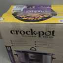 Crock-Pot Large 8-Quart Programmable Slow Cooker with Auto Warm Setting Black Stainless Steel