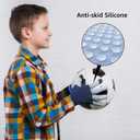 MIG4U Kid's Winter Gloves Warm Magic Stretch Knitted Glove for Children Teens Boys 3/6 pairs (Grey/Navy/Blue-6pairs)