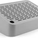 Cat Litter Box Ramp, Litter Box Step Mat with Filter Function, Cat Litter Catcher for Self-Cleaning Litter Boxes, Cats Pedal Stool Ideal for Kitten & Elderly Cats (Light Grey)