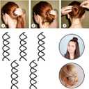 28Pcs DIY Hair Braiding and Modelling Tool Kit - Hair Design Styling Tools, Hair Braiding Tool Kit with Hair Modelling Accessories for Simple and Fast Spiral Braids for Women
