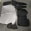 Silver Sun Shade Cover Folding Reflective Nylon For Car Front Rear Side Window