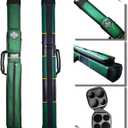 2x2 Hard cue case Square Pool Cue Billiard Stick Carrying Case (C11-Green)