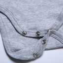 UNIFACO Unisex Baby Funny Saying Outfit Short and Long Sleeve Bodysuits Romper 0-18M (Gray)