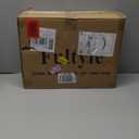 Fultyle Mid Century Modern Nightstand with Charging Station, Modern Bedside Table with Fluted Drawer and Storage Shelf, End Side Tables Living Room for Bedroom, Office (Rustic Brwon)