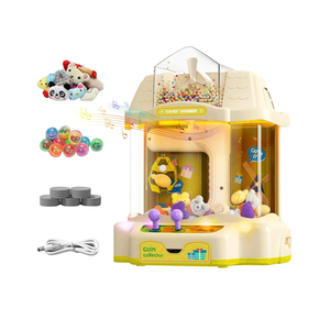 Claw Machine for Kids with Toys Inside, Mini Vending Machine Candy Prize Grabber with LED Light and Adjustable Music, Arcade Games Machines for Home 3+ Year Old Boys and Girls(Green)