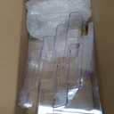 Crtiin 2 Pack 4 Tier Acrylic Brochure Holder Display Stand 4 x 9 Inch, Pamphlet Organizer Flyer Literature Clear Plastic Wall Mount Countertop for Classroom Booklets Magazines Office Home, (4 x 9 Inch)