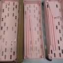 SPACELEAD Slim Storage Cart 4 Tier,Bathroom Organizer Rolling Utility,Mobile Shelving Unit Slide Out for Office, Kitchen, Laundry Room & Narrow Places,Pink